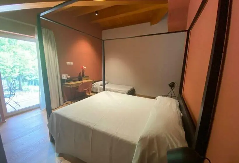 庭の見えるスタンダードトリプルルーム, Le Talee Agriturismo Di Charme
