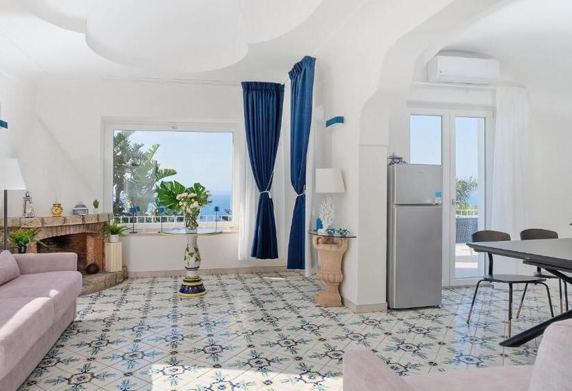 آپارتمان 1 خوابه با چشم‌انداز دریا, Capri Blue Luxury Villa Le Tre Monelle