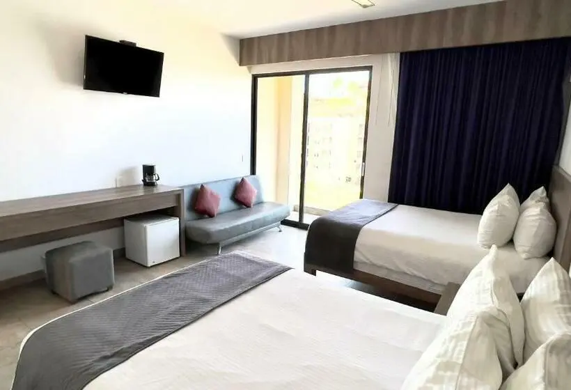 اتاق استاندارد با چشم‌انداز دریا, Coral Blue Huatulco