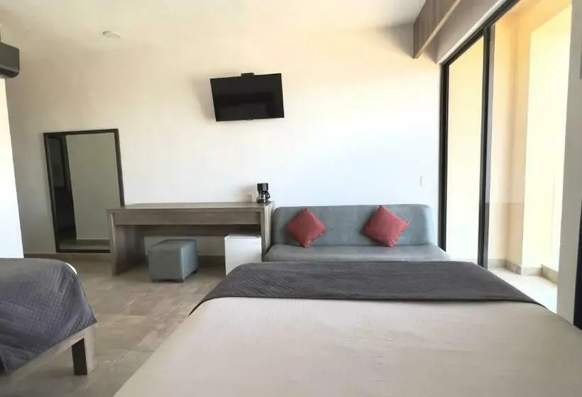 اتاق استاندارد با چشم‌انداز دریا, Coral Blue Huatulco