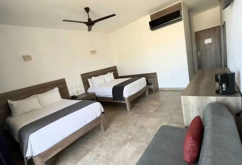 اتاق استاندارد با چشم‌انداز دریا, Coral Blue Huatulco