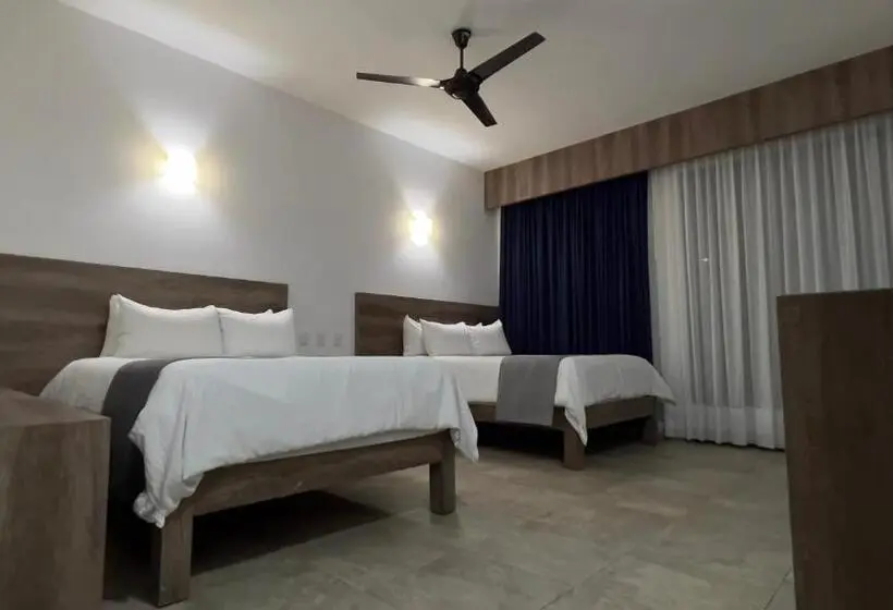 اتاق استاندارد با چشم‌انداز دریا, Coral Blue Huatulco