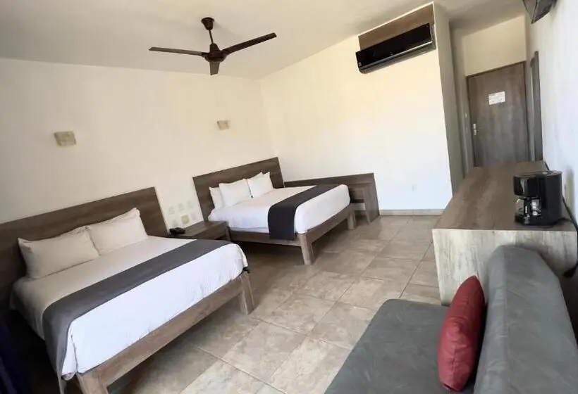 اتاق استاندارد با چشم‌انداز باغ, Coral Blue Huatulco