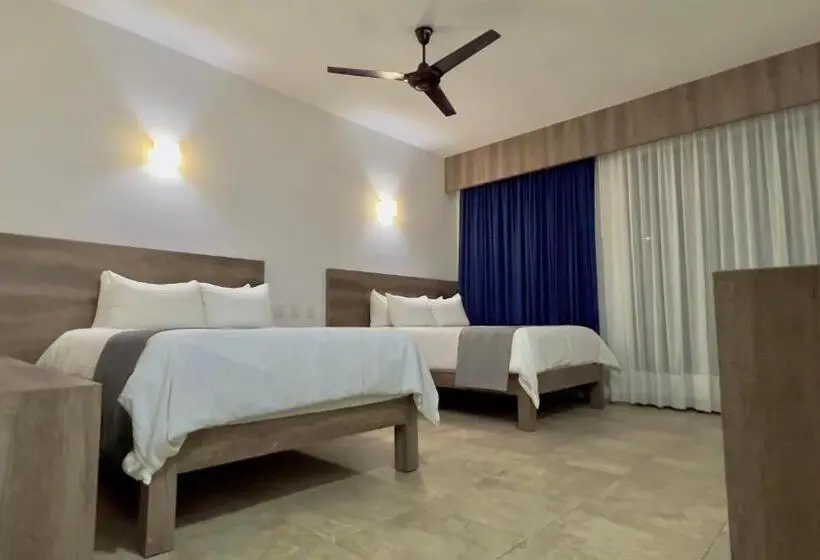 اتاق استاندارد با چشم‌انداز باغ, Coral Blue Huatulco