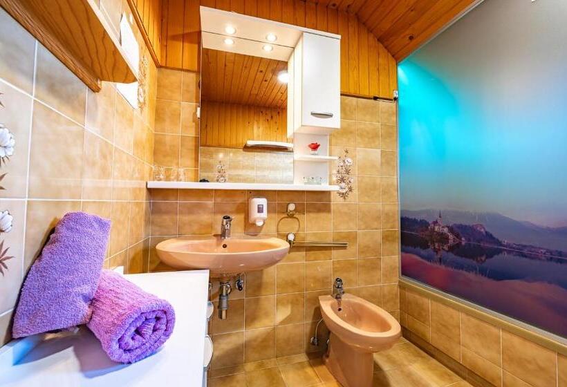 اتاق استاندارد یک تخته با سرویس بهداشتی مشترک, Farm Stay Trlej