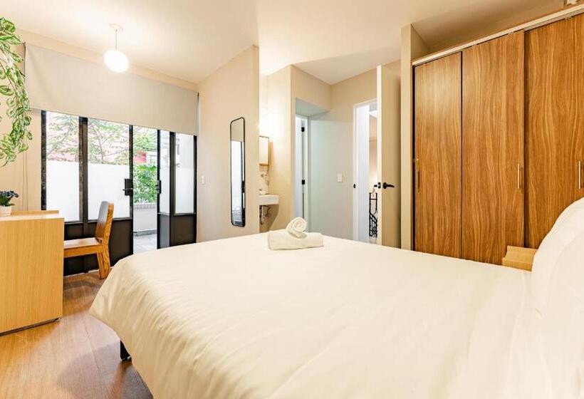 اتاق استاندارد با تراس, Casa Danubio Reforma By Vh