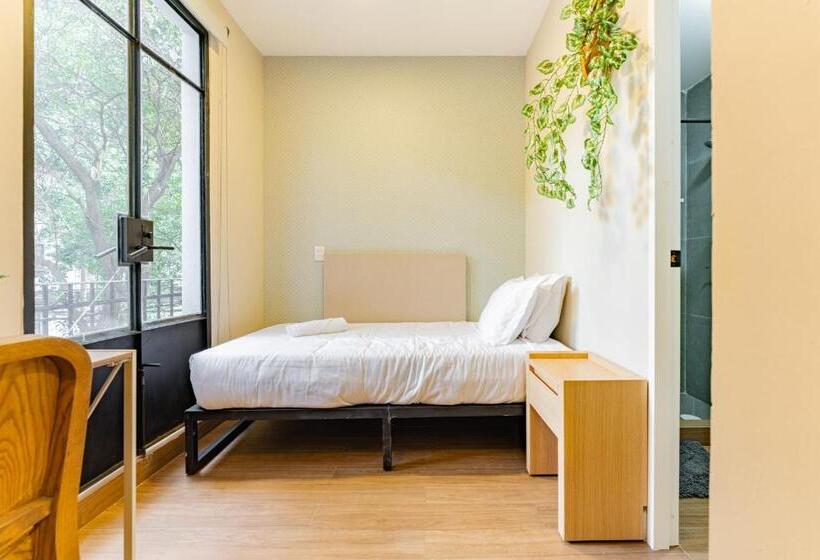 اتاق استاندارد یک تخته با بالکن, Casa Danubio Reforma By Vh