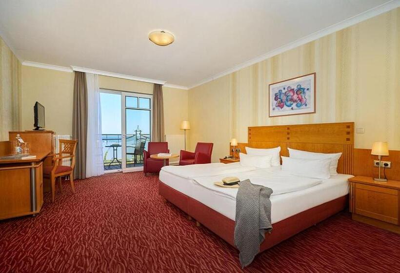 חדר סטנדרט נוף לים עם מרפסת, Strandpalais Prinz Von Preussen   Anbau Vom Strandhotel Preussenhof