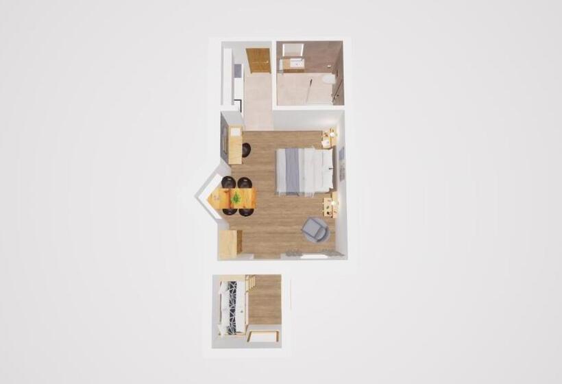 Апартаменты 1 Спальня с Балконом, Monte Vita Tirol   Apartments