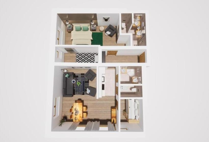 ３ベッドルームアパートメント, Monte Vita Tirol   Apartments