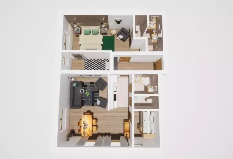 ３ベッドルームアパートメント, Monte Vita Tirol   Apartments