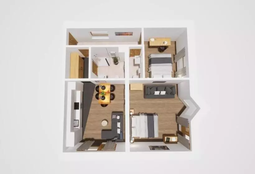テラス付き１ベッドルームアパートメント, Monte Vita Tirol   Apartments