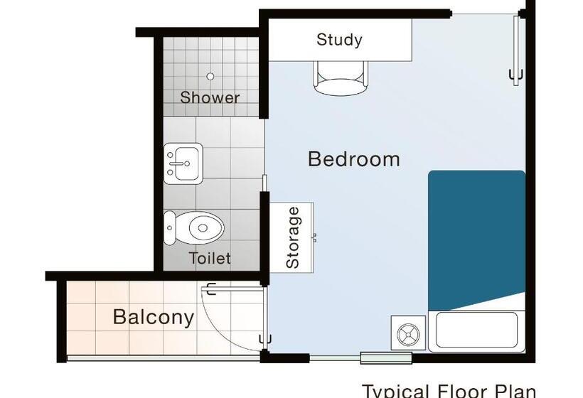 اتاق استاندارد یک نفره, Mihaven Shared Living   Pembroke St