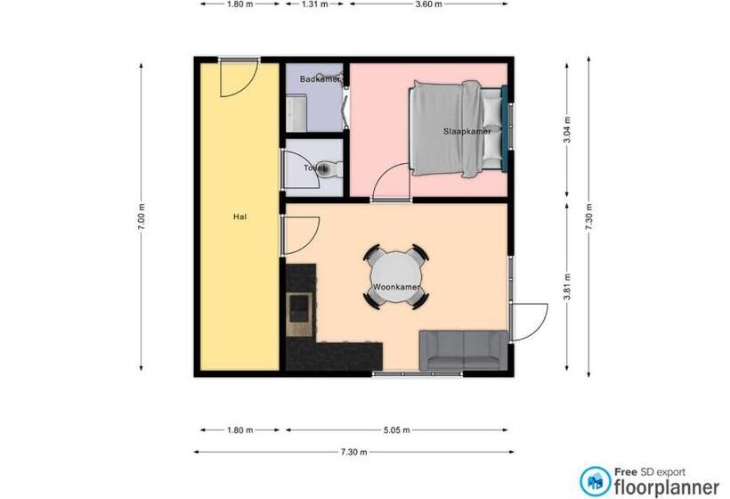Апартаменты 1 Спальня, Molltaler Appartements En B&b
