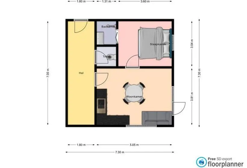 １ベッドルームアパートメント, Molltaler Appartements En B&b