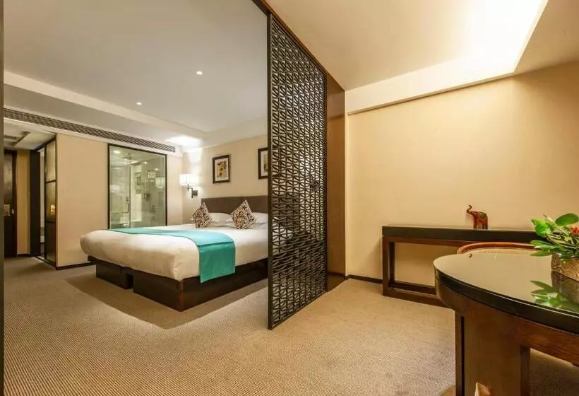 Deluxe Yhden Hengen Huone, Ssaw Boutique Hotel Hefei Intime Centre