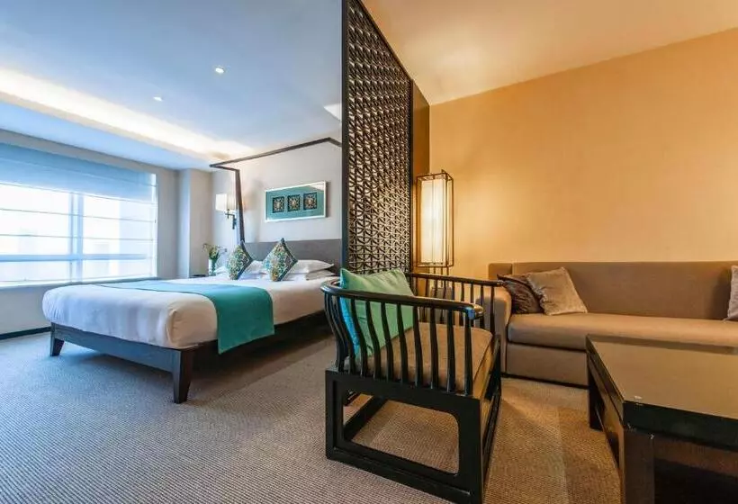 Deluxe Yhden Hengen Huone, Ssaw Boutique Hotel Hefei Intime Centre