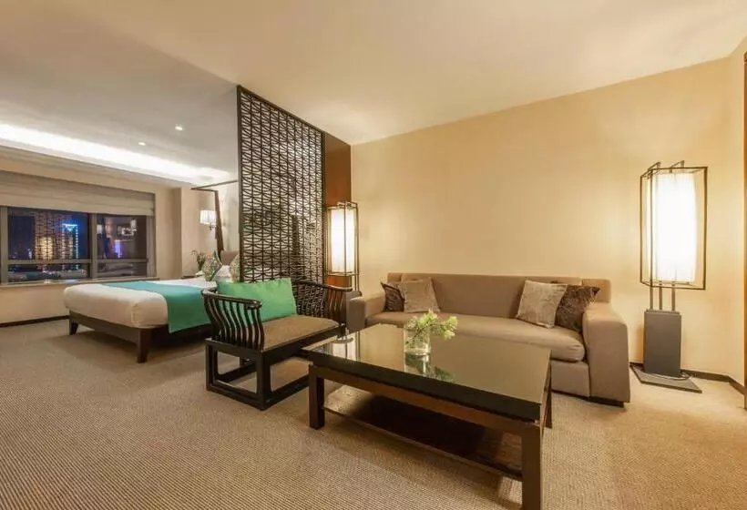Deluxe Yhden Hengen Huone, Ssaw Boutique Hotel Hefei Intime Centre