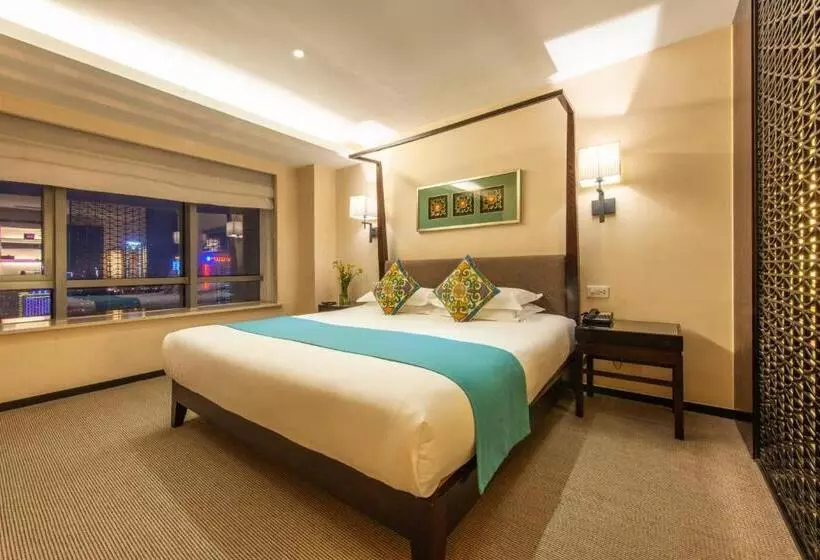 Deluxe Yhden Hengen Huone, Ssaw Boutique Hotel Hefei Intime Centre