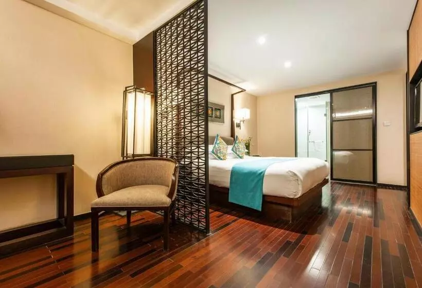 Deluxe Yhden Hengen Huone, Ssaw Boutique Hotel Hefei Intime Centre