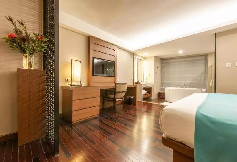 Standard Yhden Hengen Huone, Ssaw Boutique Hotel Hefei Intime Centre