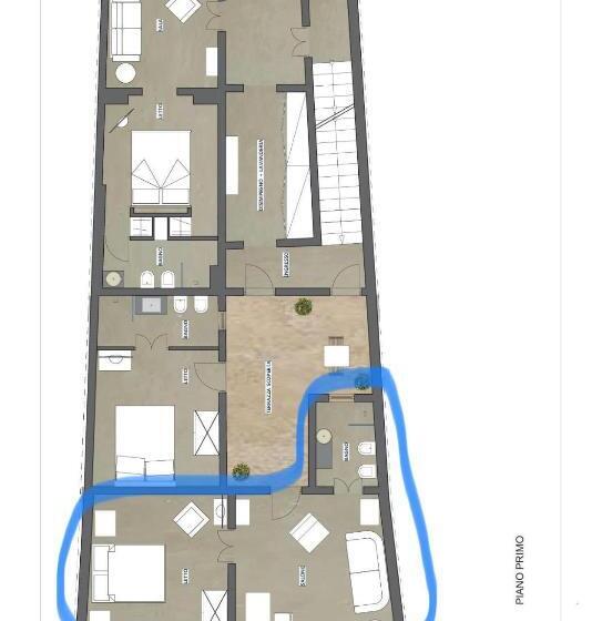 חדר סטנדרט לארבעה, La Casa Di Bacco B&b