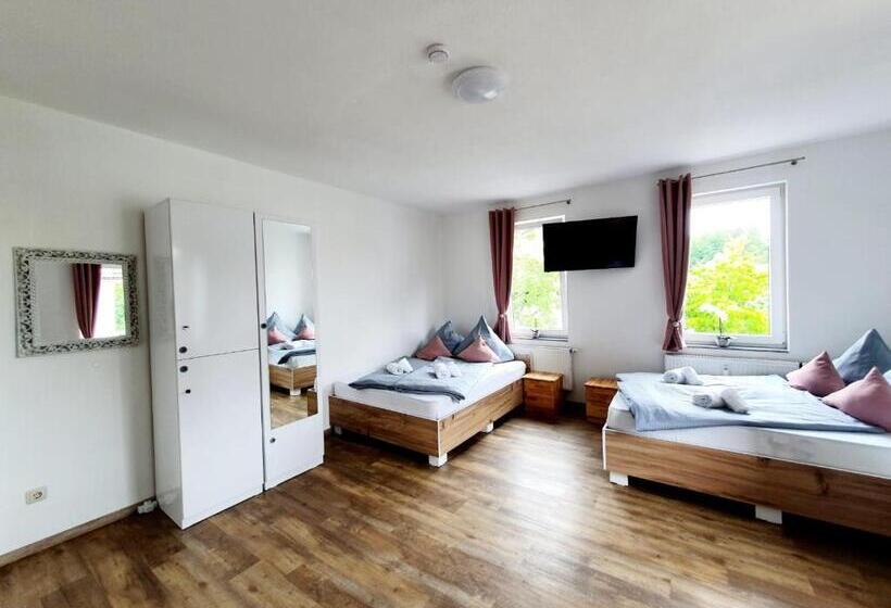 اتاق استاندارد سه تخته با سرویس بهداشتی مشترک, My Hostel Füssen