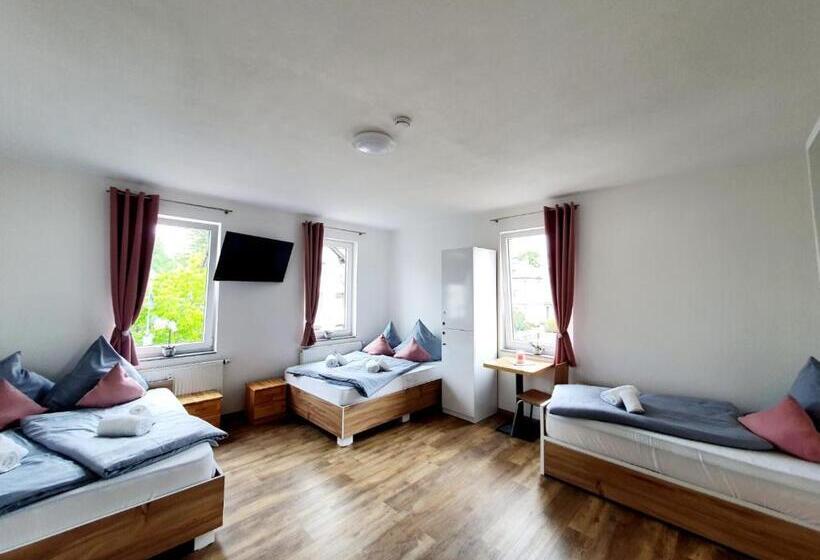 اتاق استاندارد سه تخته با سرویس بهداشتی مشترک, My Hostel Füssen