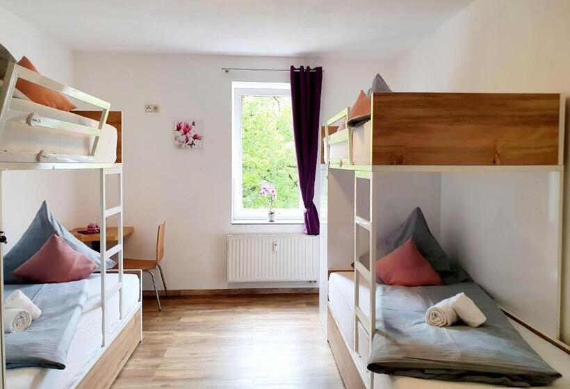 اتاق استاندارد چهارنفره با سرویس بهداشتی مشترک, My Hostel Füssen