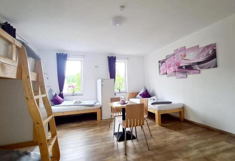 اتاق استاندارد چهارنفره با سرویس بهداشتی مشترک, My Hostel Füssen