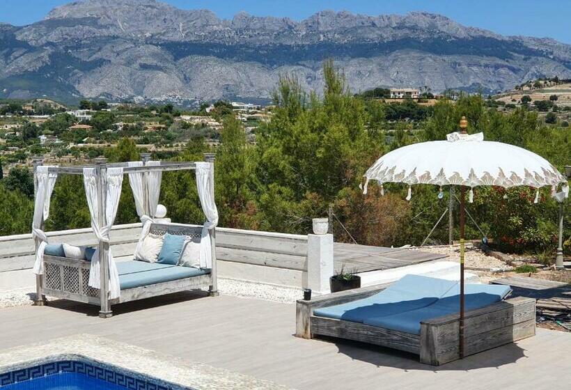 חדר דחוקס עם מיטת קינג, Elparaiso Altea Apartment Sylvia Adults Only Bed & Borrel