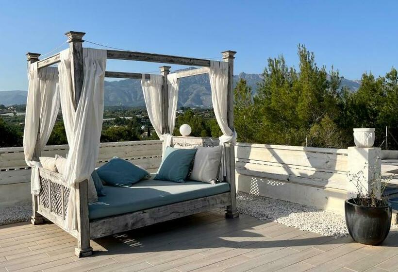 חדר דחוקס עם מיטת קינג, Elparaiso Altea Apartment Sylvia Adults Only Bed & Borrel