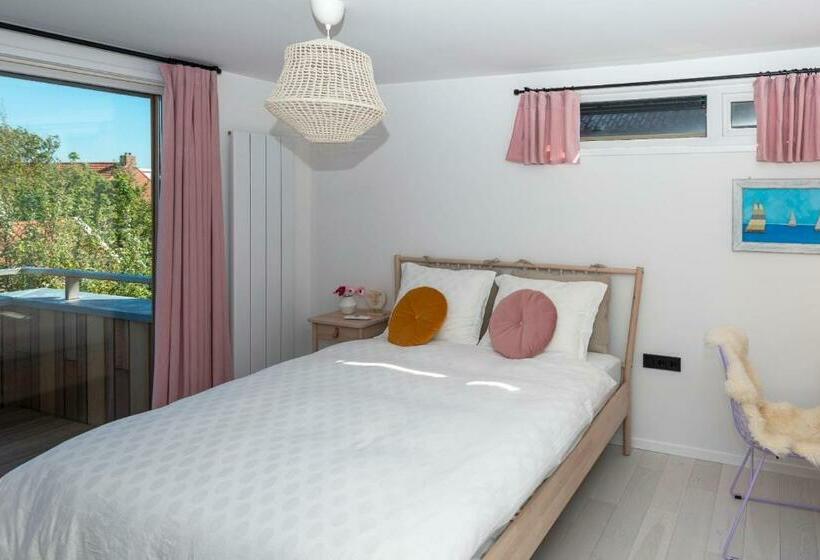 غرفة ديلوكس مزودة بشرفة, B&b Duinblick