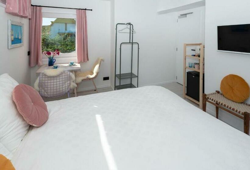 غرفة ديلوكس مزودة بشرفة, B&b Duinblick