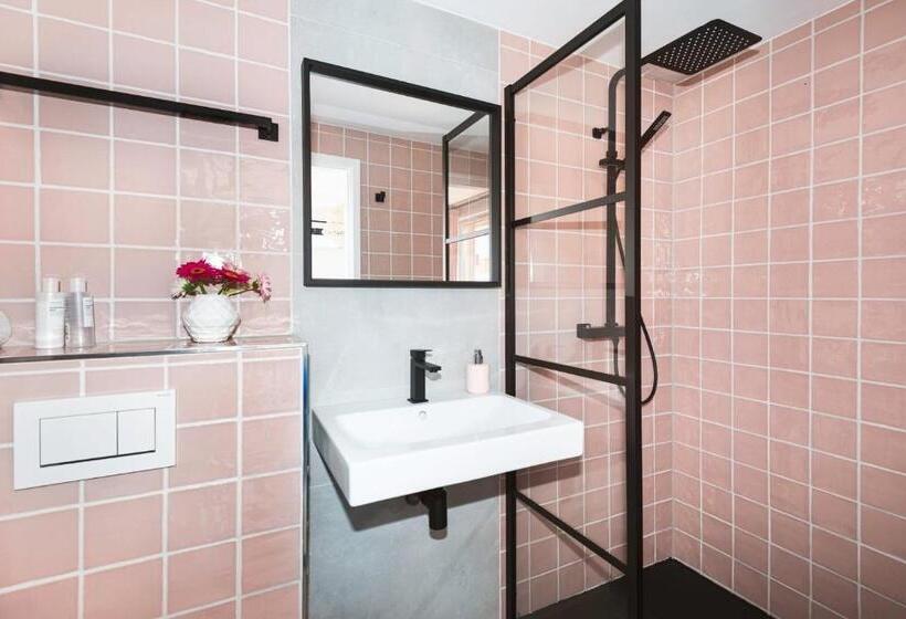 غرفة ديلوكس مزودة بشرفة, B&b Duinblick