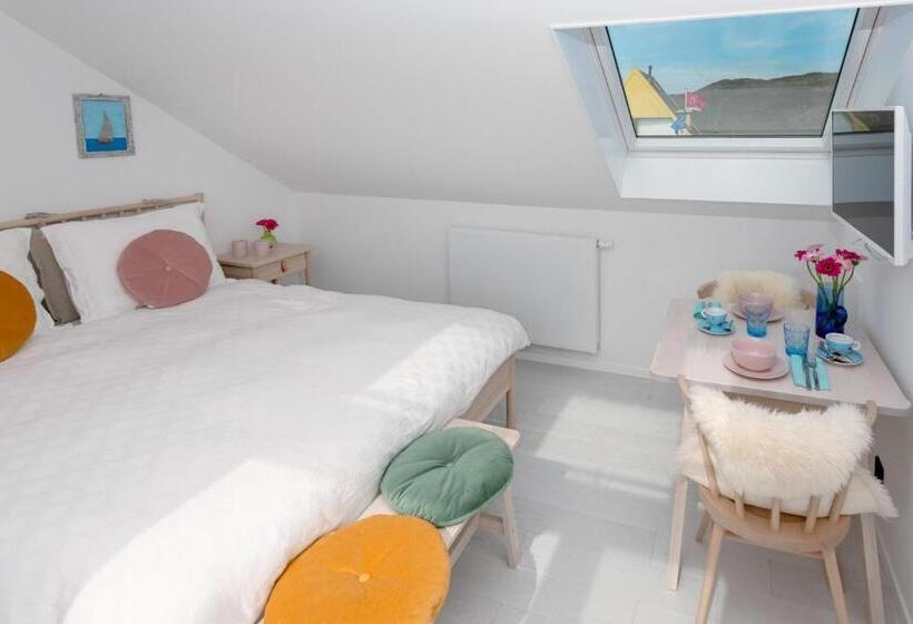 غرفة ديلوكس مزودة بشرفة, B&b Duinblick