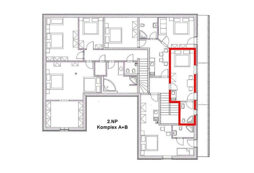 스탠다드 룸, U Jeřába   Komplex A