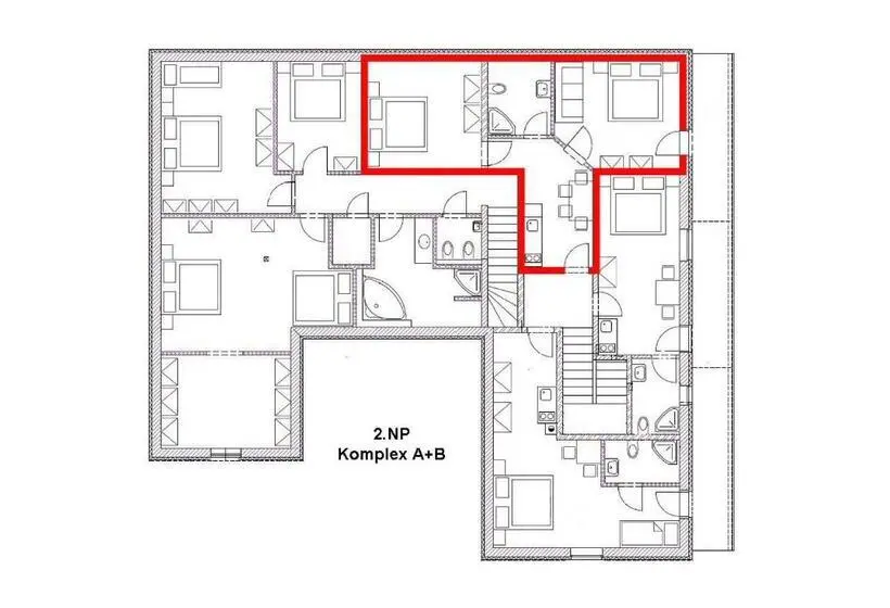 2ベッドルームアパートメント, U Jeřába Komplex A