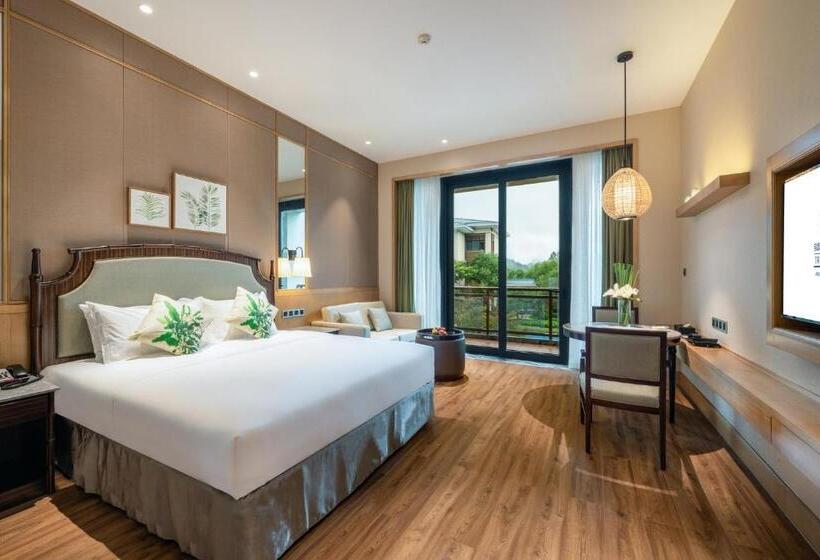 חדר דחוקס עם מיטת קינג, C&d Resort,wuyi Mountain