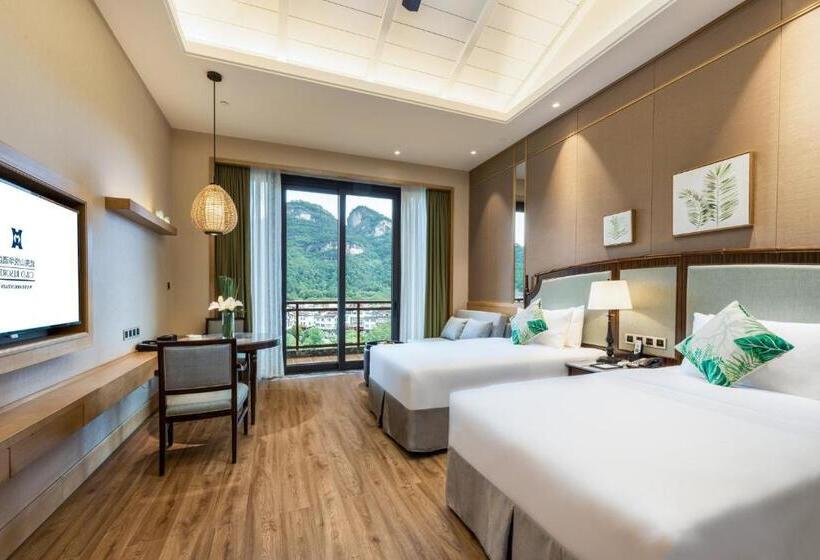 חדר דלוקס עם נוף להרים, C&d Resort,wuyi Mountain