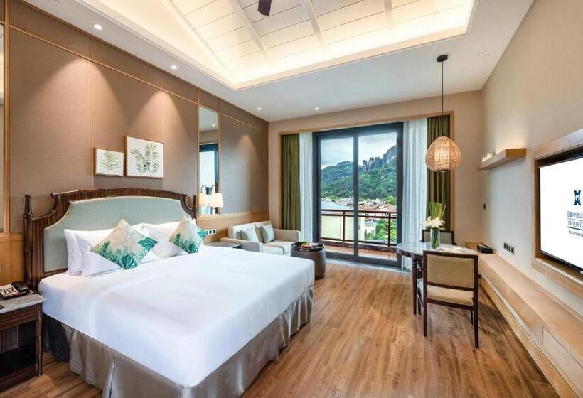 חדר דחוקס עם מיטת קינג, C&d Resort,wuyi Mountain