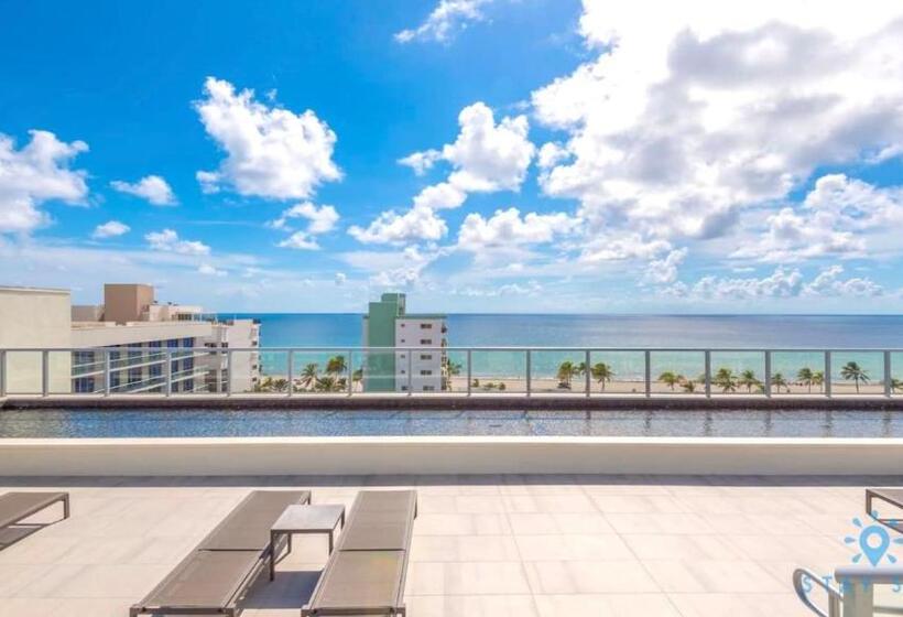 １ベッドルームハウス, Worth Traveling Rooftop Pool   Hollywood Beach   Gym