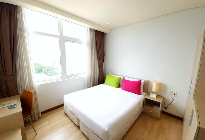 침실 2개 디럭스 아파트, êmm Hotel Saigon
