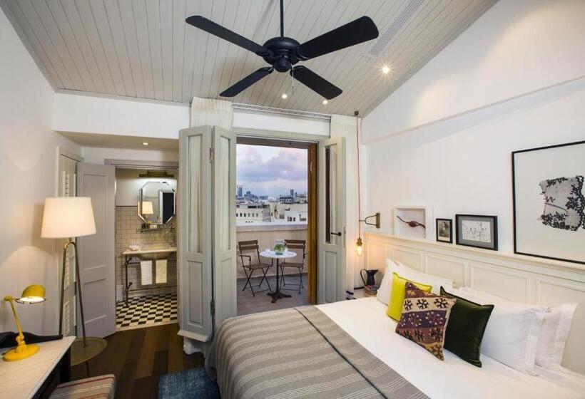 חדר סטנדרט נוף לים עם מרפסת, Market House An Atlas Boutique