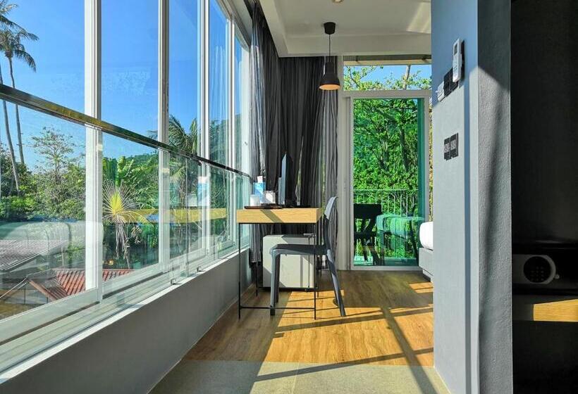 Tengerre Néző Deluxe Szoba, Sairee Hut Resort Koh Tao