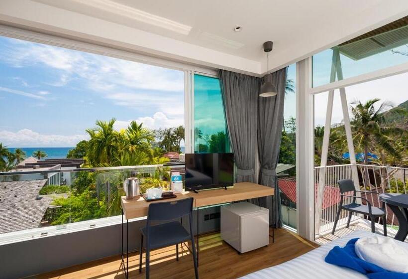 Tengerre Néző Deluxe Szoba, Sairee Hut Resort Koh Tao