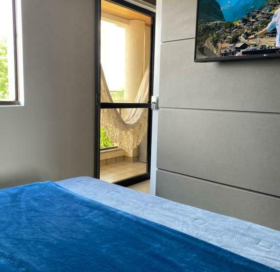 اتاق استاندارد چهار تخته, Flat Decoração Náutica C/vista Lago Paranoá