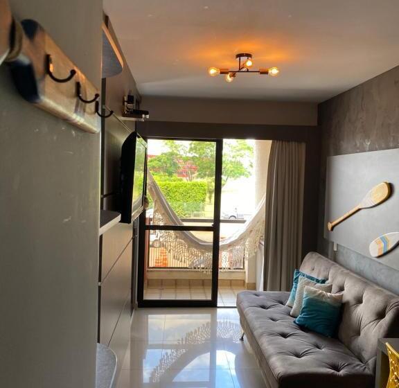 اتاق استاندارد چهار تخته, Flat Decoração Náutica C/vista Lago Paranoá