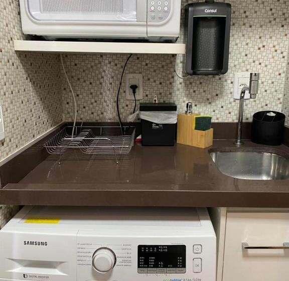 اتاق استاندارد چهار تخته, Flat Decoração Náutica C/vista Lago Paranoá