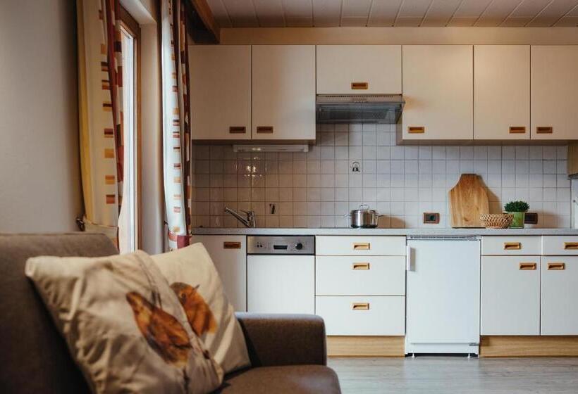 דירה בת חדר שינה 1 עם נוף, Oberaldoss Residence Wellness